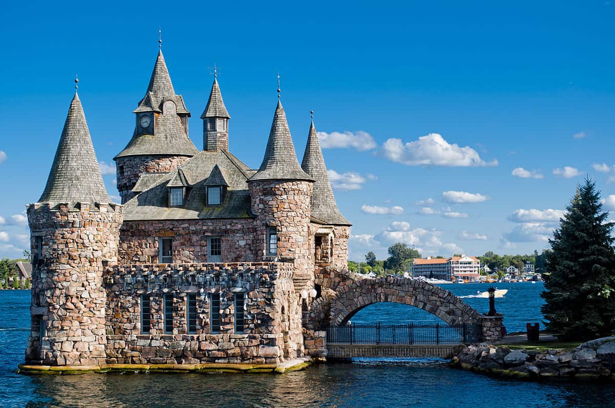 the power generator at Boldt Castle on Heart Island on the Saint Lawrence River