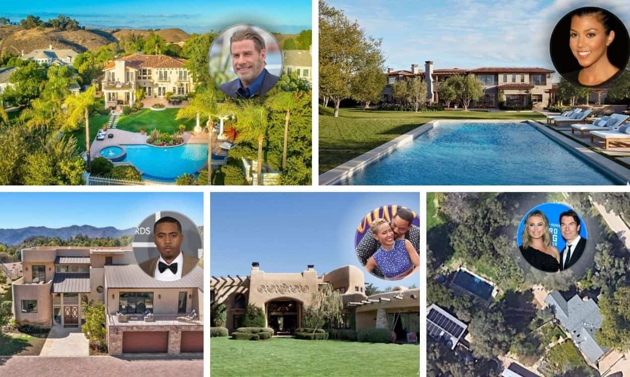 Celebrities living in Calabasas and their mansions