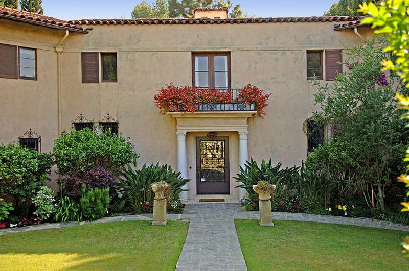 actress Ellen Pompeo's house in Los Feliz, Los Angeles, where she lives with her husband, Chris Ivery and their three children.