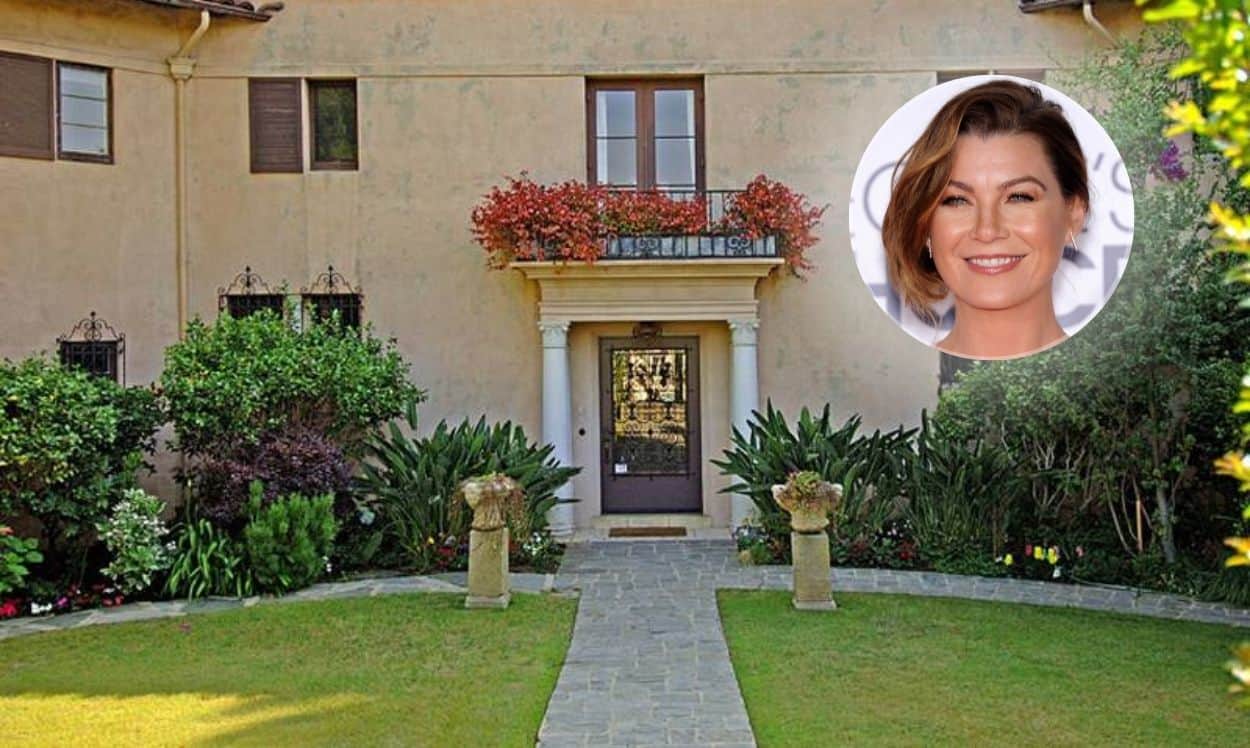 actress Ellen Pompeo and her house in Los Angeles