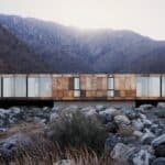 exterior of the architectural Woods House in Palm Springs