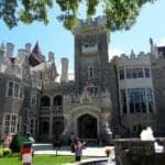 the facade of casa loma, a castle in toronto