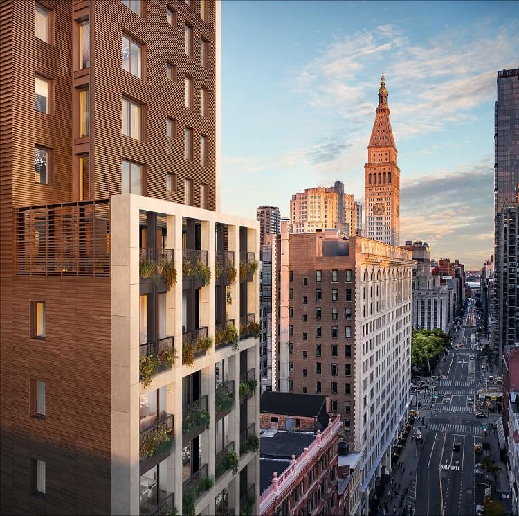 the garden balconies at the flatiron house