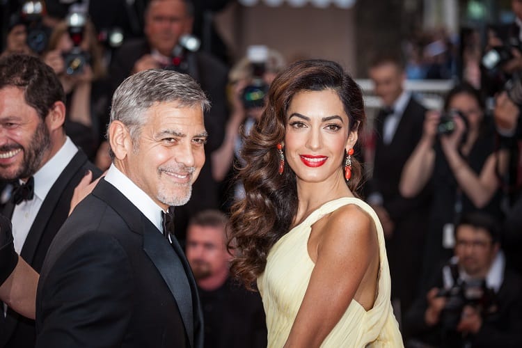 Actor George Clooney and wife Amal Clooney attending the Money Monster premiere at the Cannes Film Festival.