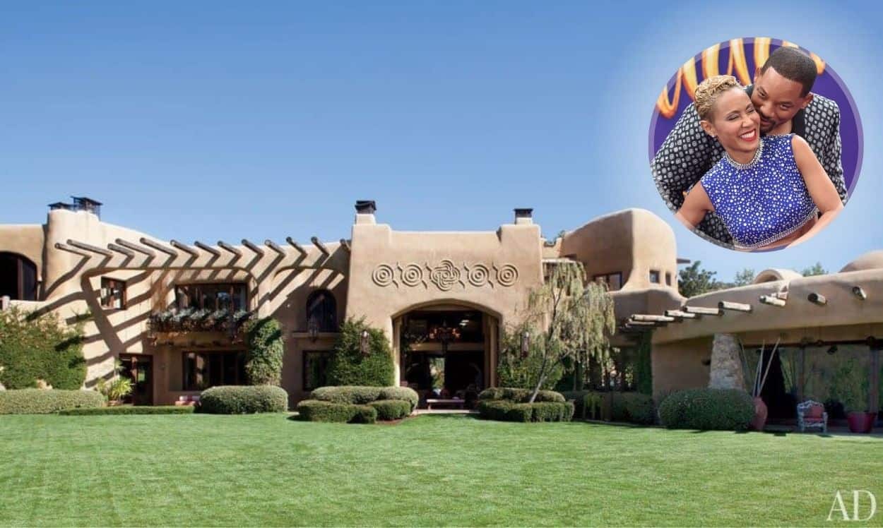 Jada and Will Smith’s house in Calabasas draws inspiration from Persian, Moroccan, Spanish, and Southwest American cultures.