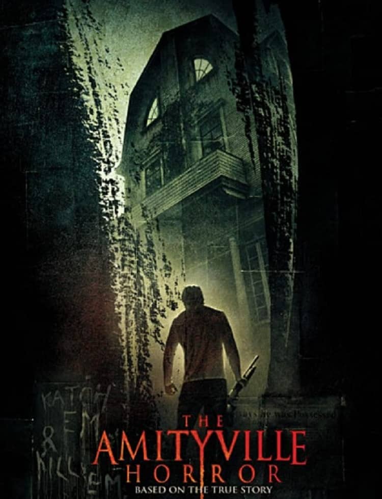 Poster for the 2005 Amityville Horror movie remake, starring Ryan Reynolds.