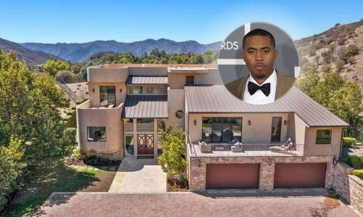 Rapper Nas' 6,500-square-foot Calabasas mansion he bought in 2021 for $3.5 million. 