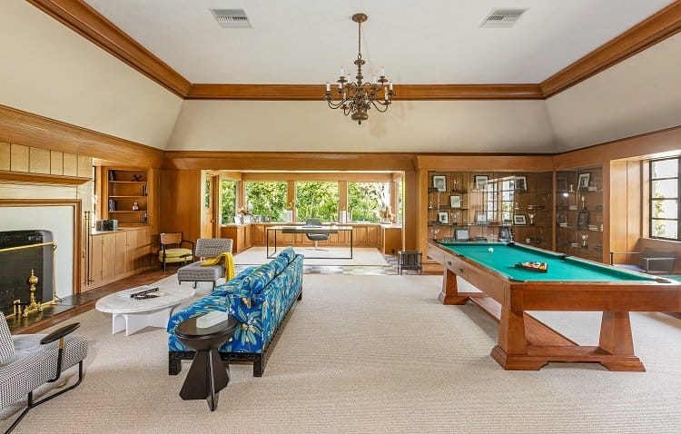 Inside Bob Hope's house in Toluca Lake.