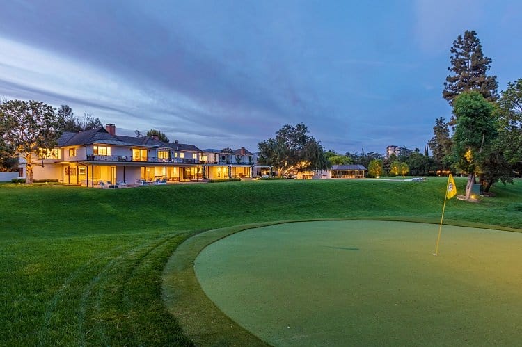 Bob Hope estate in Toluca Lake, which features a one-hole golf course designed by Hope himself