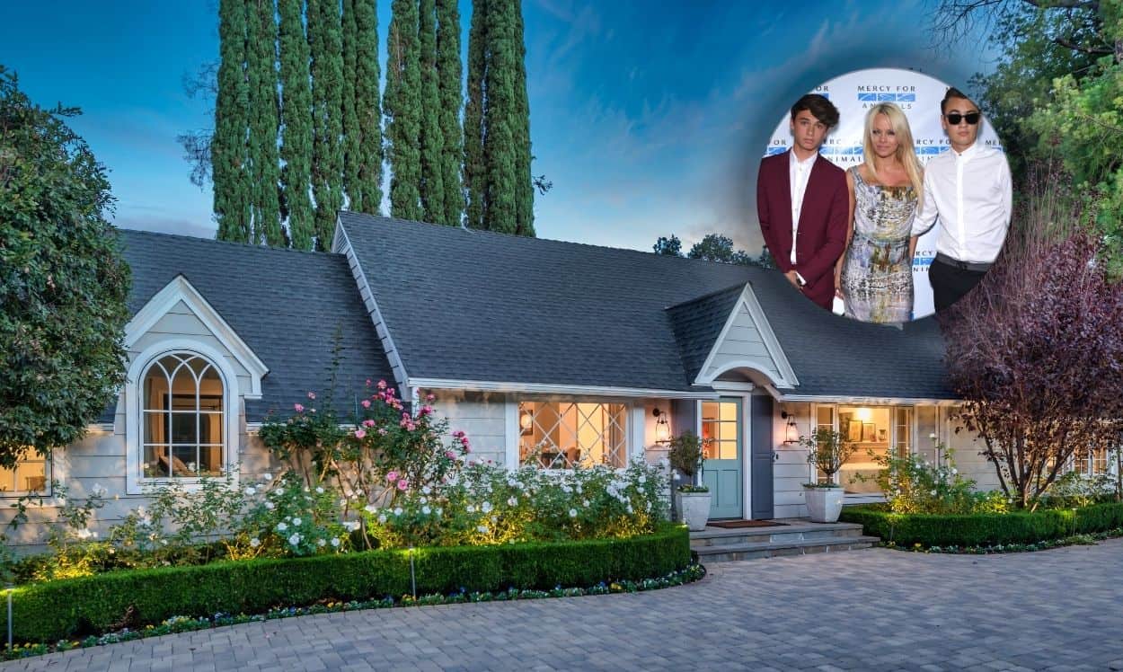 Pamela Anderson and Tommy Lees Sons Buy Dana Carveys Former House in Encino picture picture