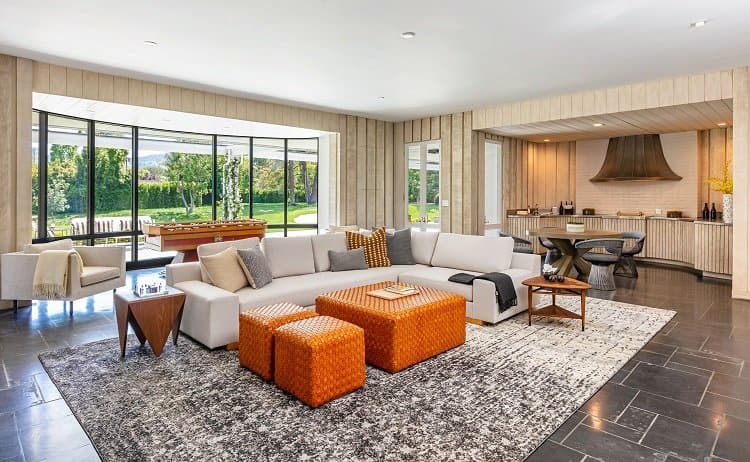 Inside Bob Hope's house in Toluca Lake.