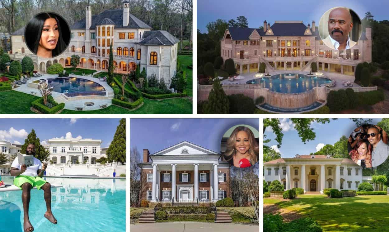 biggest celebrities that live in atlanta and their mansions