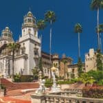 Exterior of Hearst Castle in San Simeon, CA