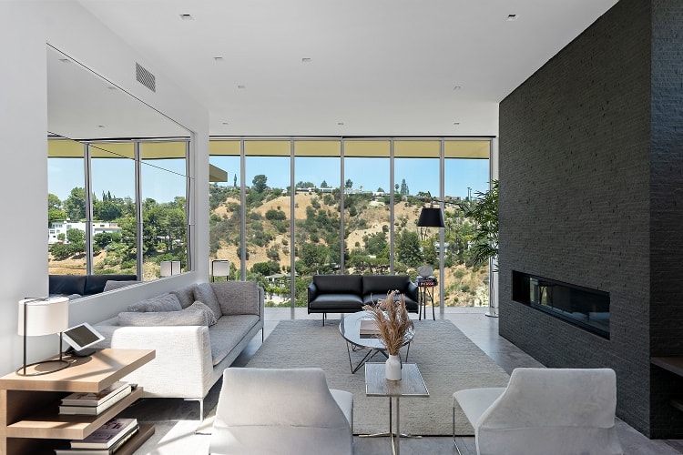 Inside one of Richard Neutra's platform houses