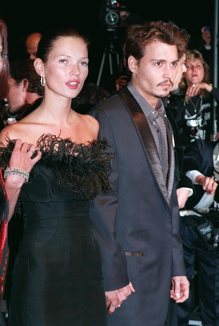 Johnny Depp and Kate Moss 