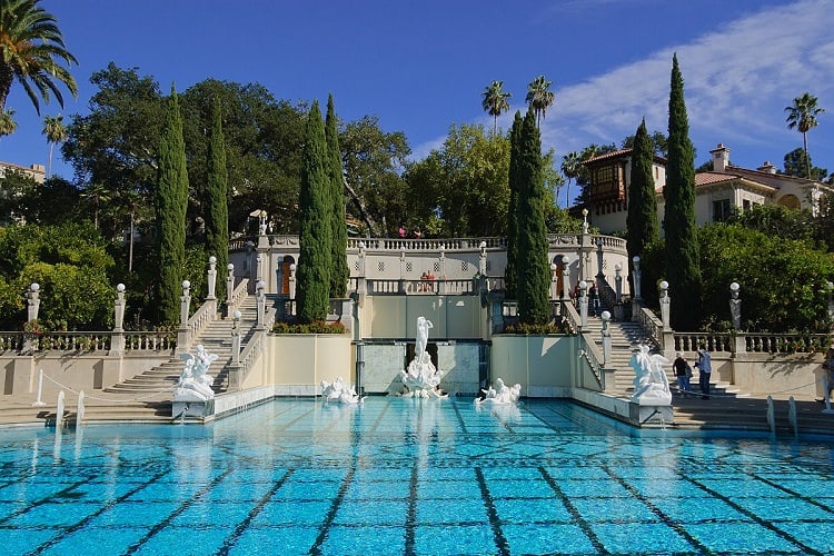 The Neptune Pool at Hearst Castle.