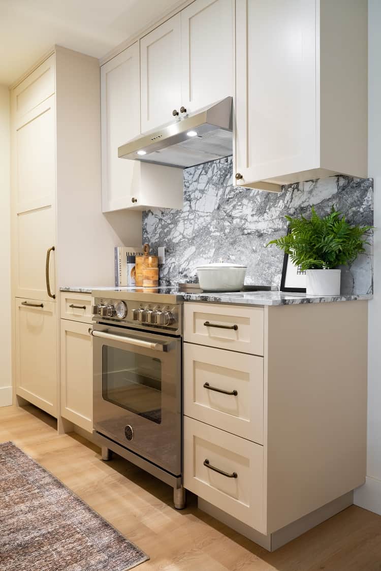 white kitchen designed by Jasmine Roth