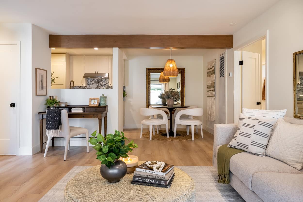 open floorplan inside a jasmine roth-designed condo