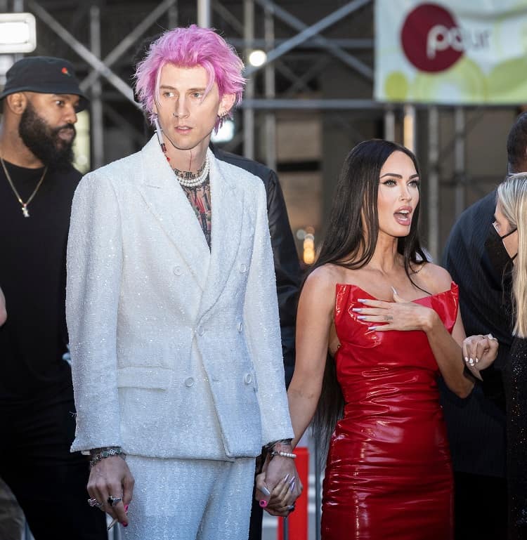 Machine Gun Kelly and Megan Fox attending the Tribeca Film Festival at Beacon Theater.