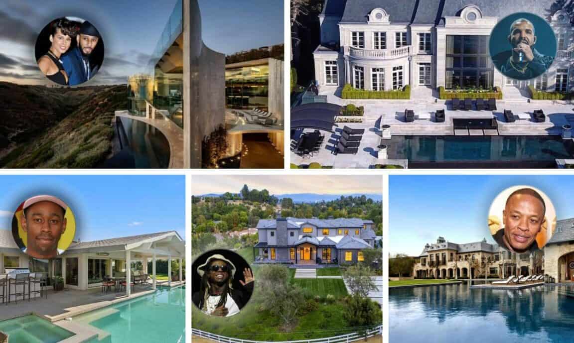 12 most expensive rapper houses Drake, JayZ, and Kanye in the lead