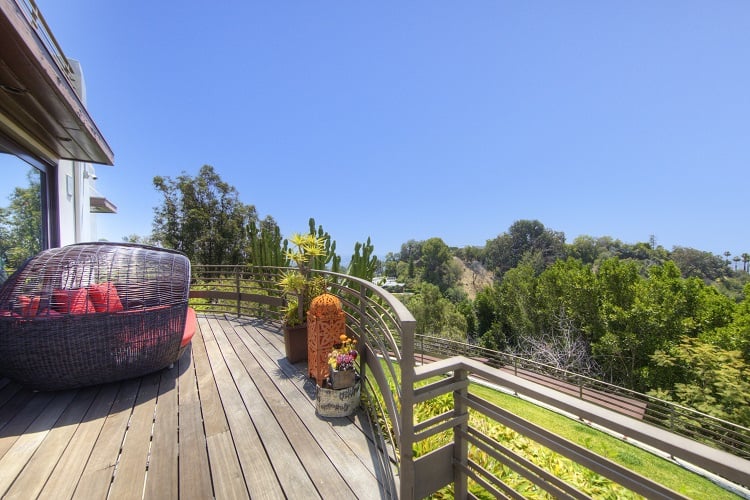 outdoor area/balcony in Greta Garbo's former house