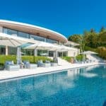 pool view of the Villa Vela in Andalusia, Spain