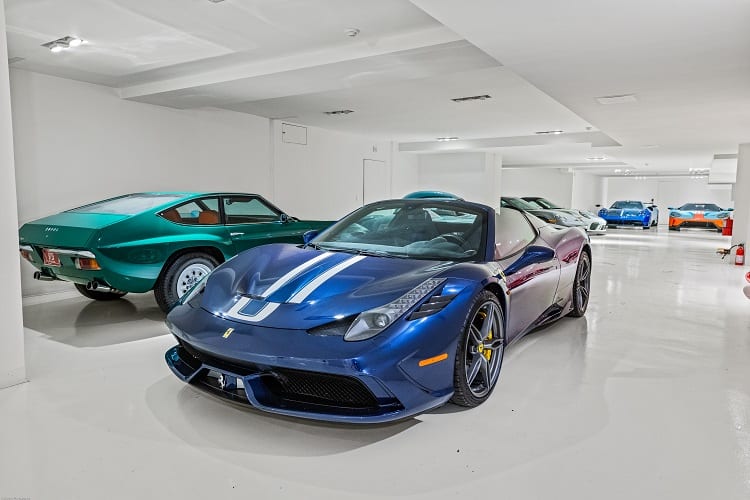 24-car showroom of the New Canaan estate