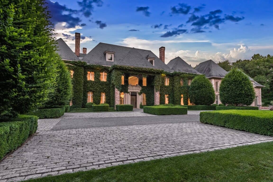 Europeanstyle chateau in New Canaan, CT is the epitome of elegance