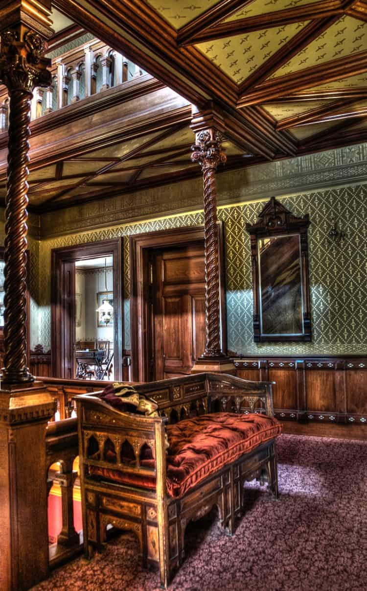 Inside Mark Twain's house and museum in Hartford, CT. 