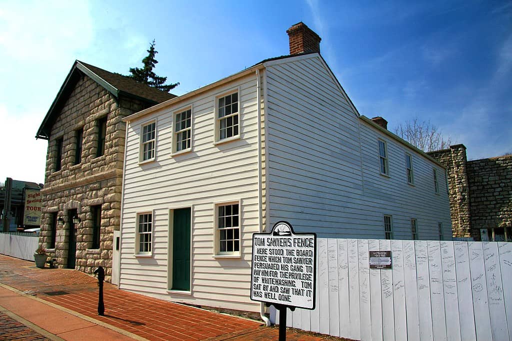 Mark Twain's house in Hannibal, Missouri 