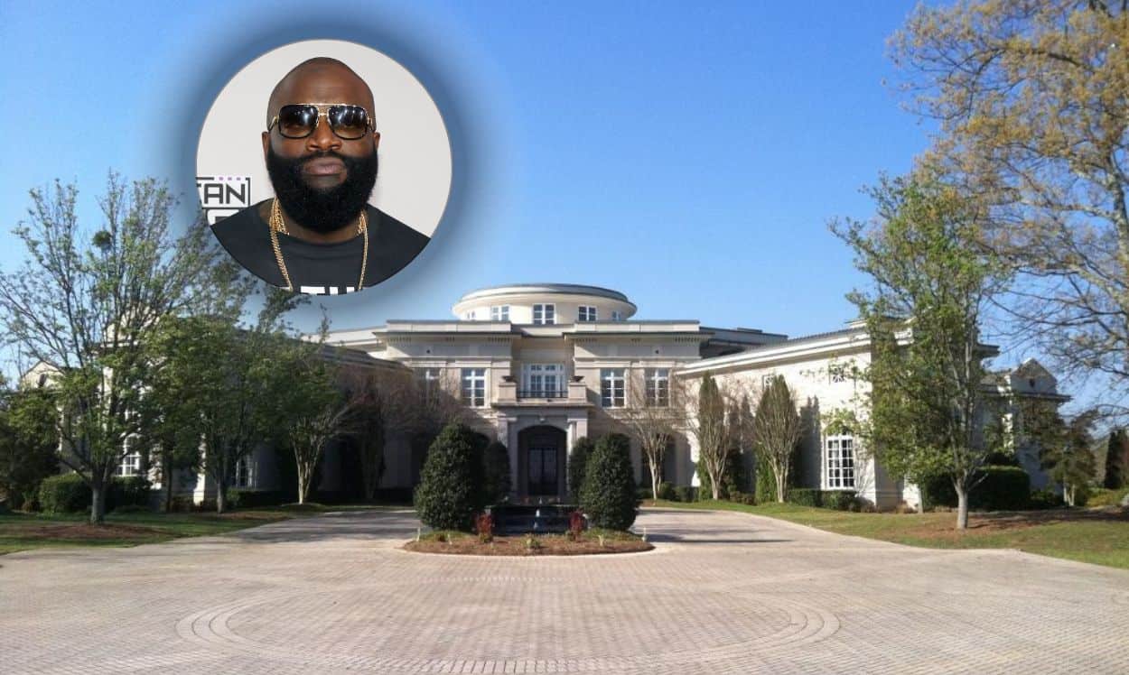 Rapper Rick Ross and his house in Atlanta