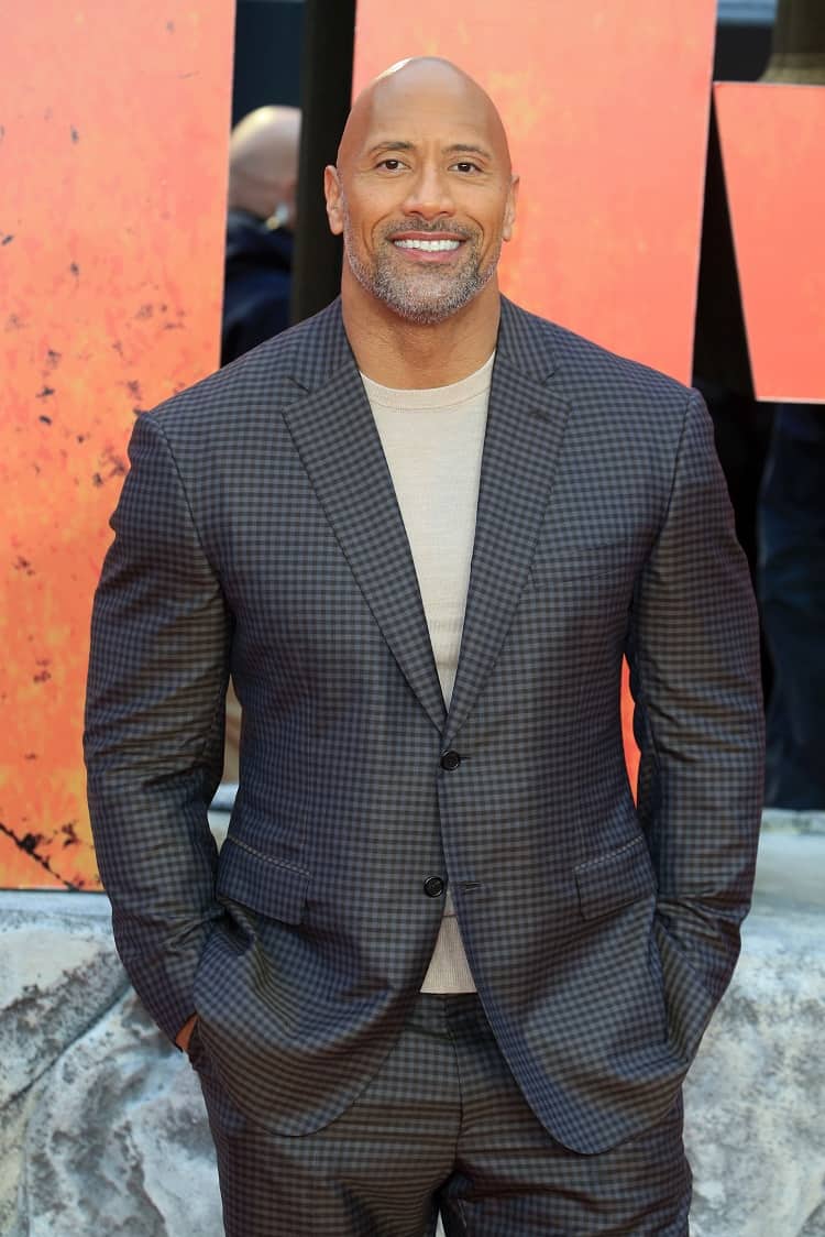 Dwayne Johnson on the red carpet.