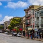 The streets of Haight-Ashbury in San Francisco, CA.