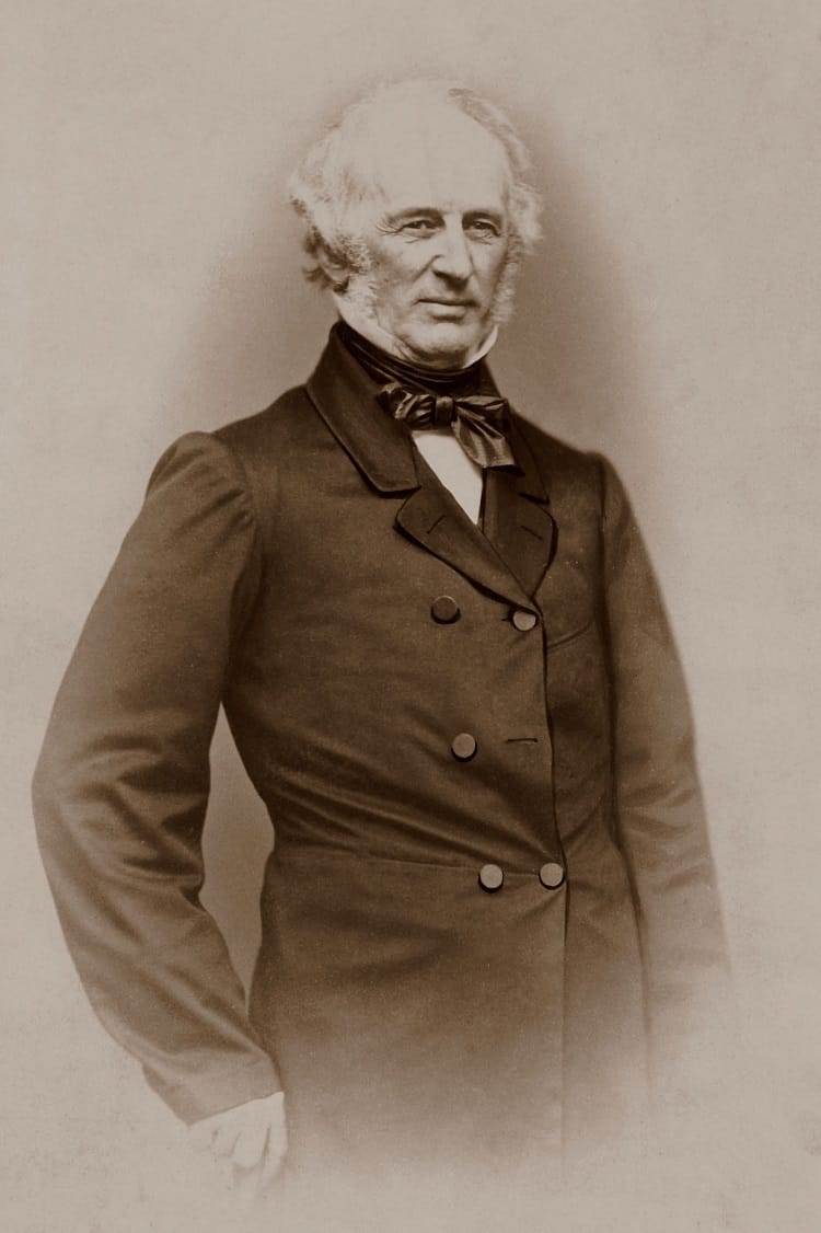 American business magnate Cornelius Vanderbilt, nicknamed "the Commodore", circa 1977