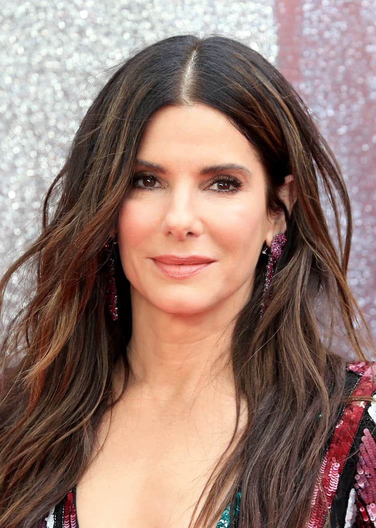 Actress Sandra Bullock on the red carpet. 