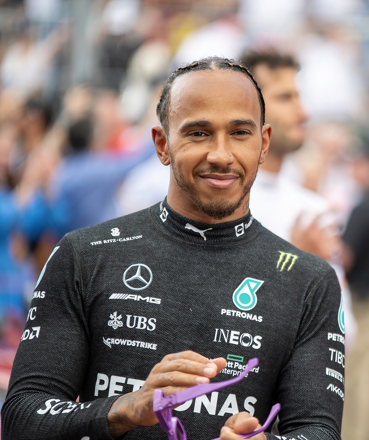 Formula One driver Lewis Hamilton