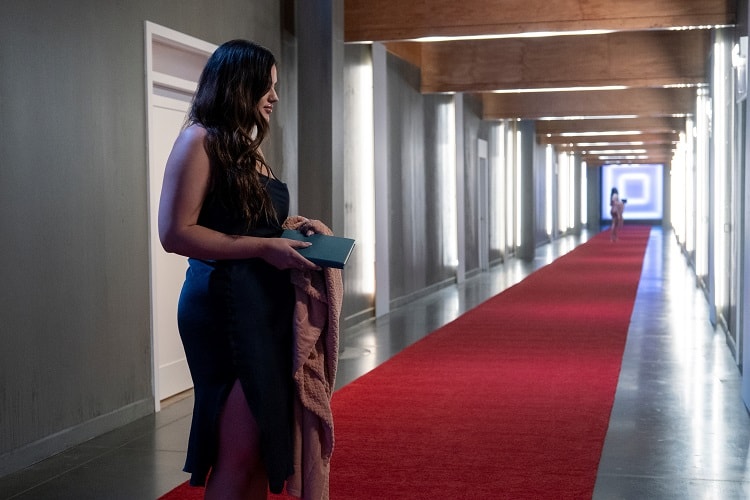 the hallway of the pods where Love is Blind is filmed