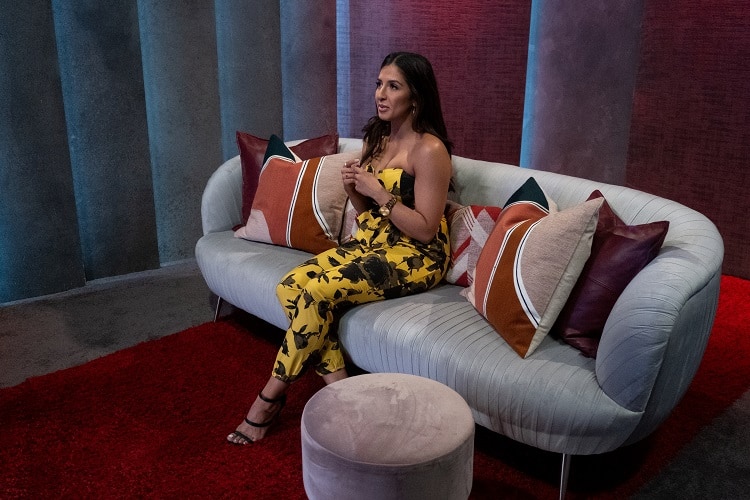 Love is Blind contestant Zanab Jaffrey inside the pods where the show is filmed