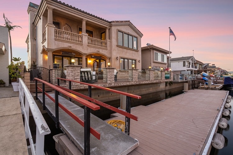 private boat dock in Tito Ortiz's house