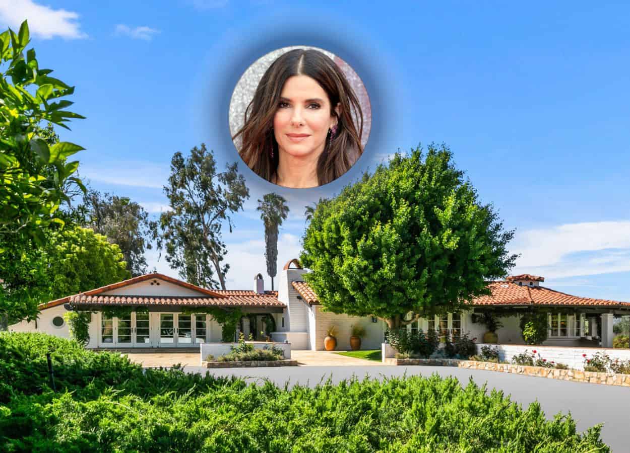 actress Sandra Bullock and her house in North San Diego