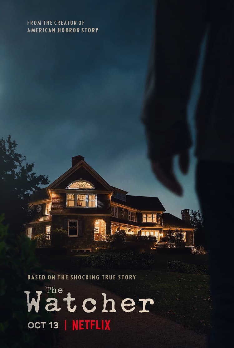 poster for The Watcher series showing the house