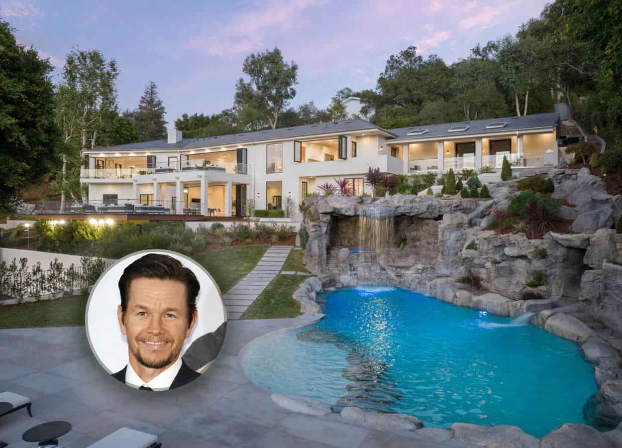 actor Mark Wahlberg and his former house in Beverly Hills