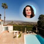 Actress Elizabeth Reaser and the pool of her house in Los Feliz, L.A.