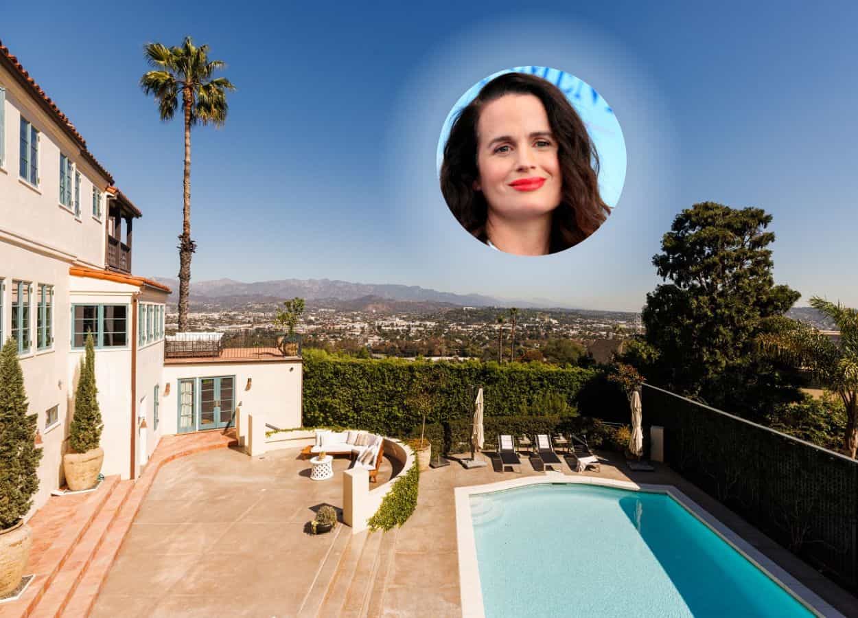 Actress Elizabeth Reaser and the pool of her house in Los Feliz, L.A.