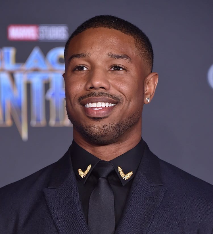 Actor Michael B. Jordan on the red carpet. 