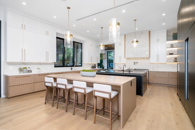 the chef's kitchen inside Michael B. Jordan's house