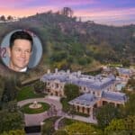 aerial view of Mark Wahlberg's house in Beverly Park