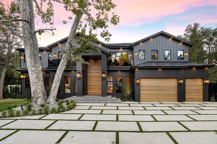 exterior of Michael B. Jordan's house in Encino, Los Angeles