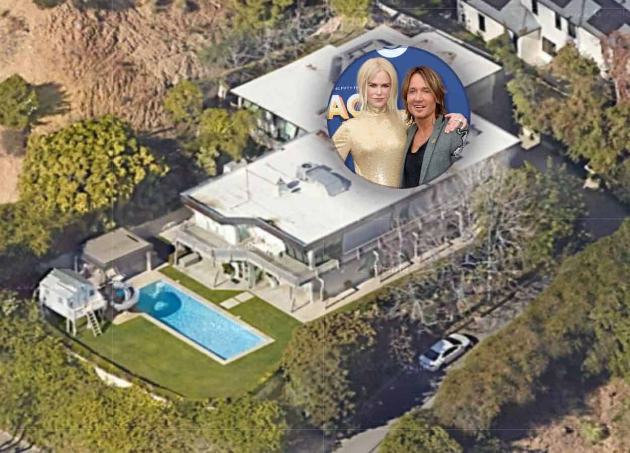 Keith Urban and Nicole Kidman's house in Beverly Hills, Los Angeles