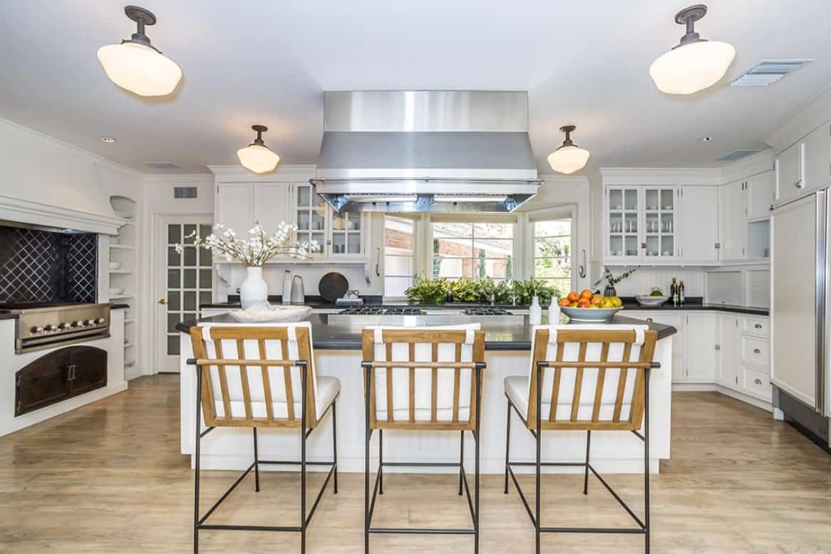 kitchen inside Jim Carrey's house